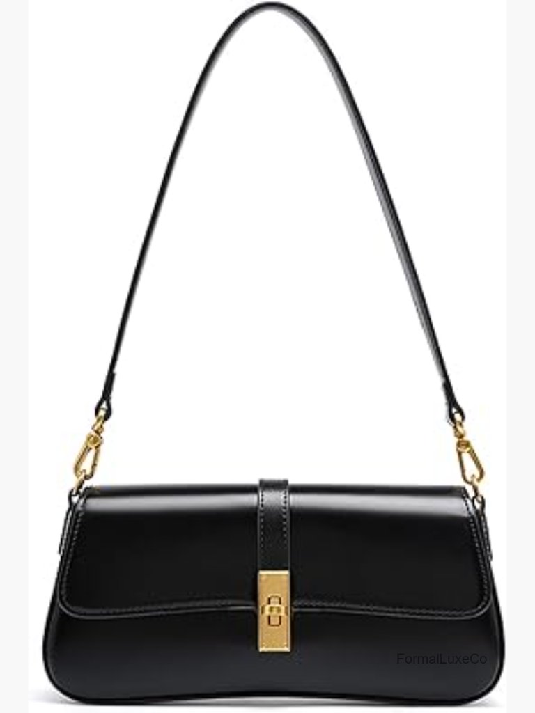 Genuine Leather Hobo Bag Evening Shoulder Bag Patent Leather Clutch